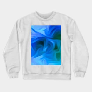 BLUE STYLISH MODERN DIGITAL ART PATTERN Crewneck Sweatshirt